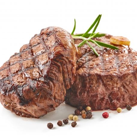 Cooked fillet steak
