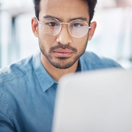 Man on computer